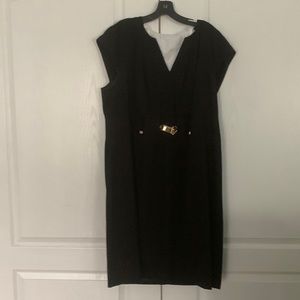 Calvin Klein Belted Shift Dress